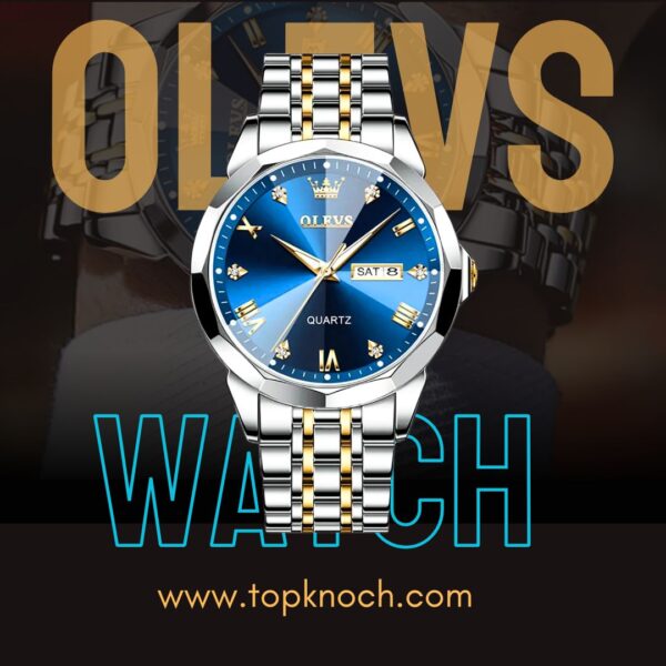 OLEVS 9931G New Exclusive Design Quartz Watch for Men blue